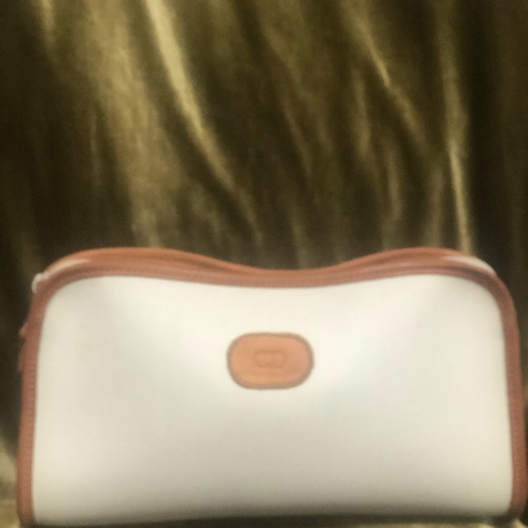 CHRISTIAN DIOR canvas and leather clutch - Picture 2 of 16